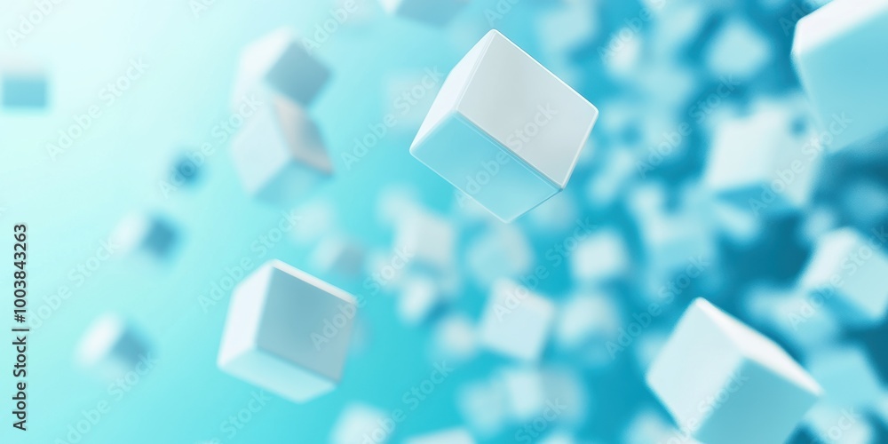 Floating 3D Cubes in a Clean Environment Floating 3D Cubes in a Clean Environment