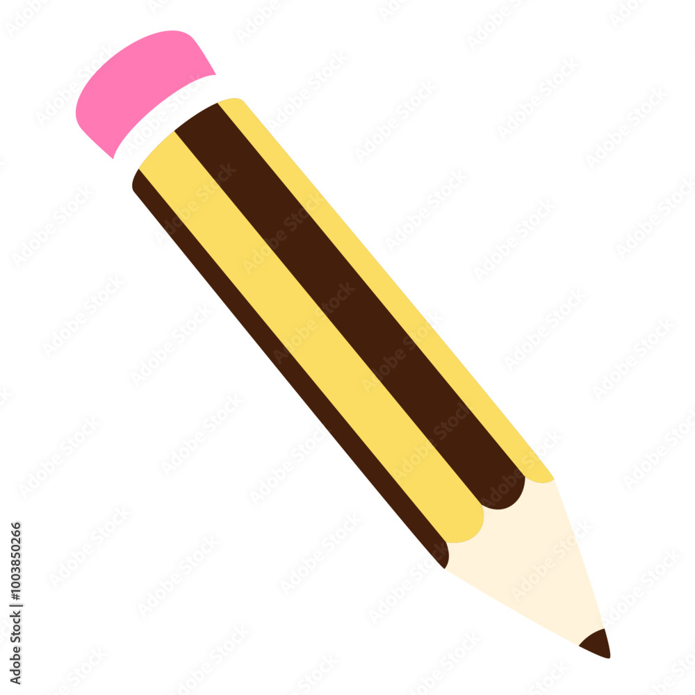 Pencil icon illustration isolated on a white background Pencil icon illustration isolated on a white background