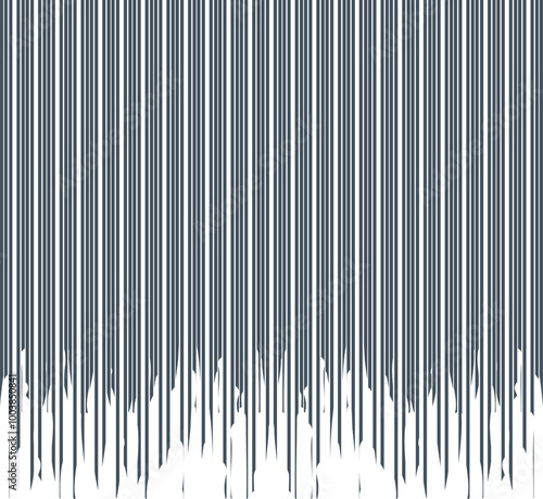 Dense striped texture in the form of long needles pointing downwards.