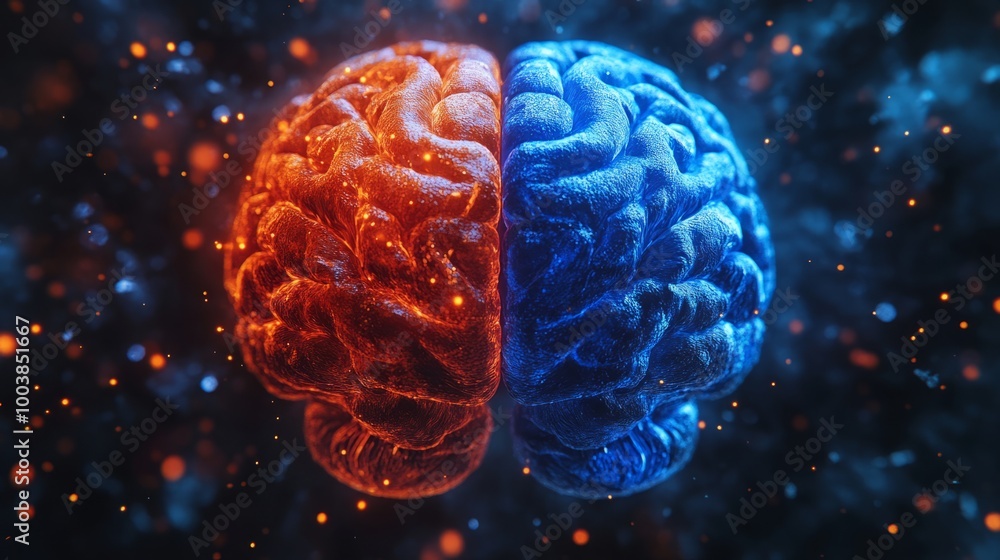 Ultra-Realistic Concept of the Human Brain: Exploring the Creative Right Hemisphere Versus the Logical Left Hemisphere in Education and Science Ultra-Realistic Concept of the Human Brain: Exploring the Creative Right Hemisphere Versus the Logical Left Hemisphere in Education and Science
