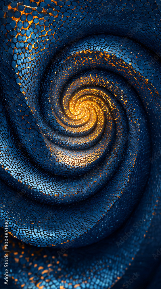 Spiral galaxy, cosmic vortex, deep blue and gold swirl, fractal patterns, celestial art, intricate details, starry texture, mesmerizing space, abstract universe, golden particles, dark blue background Spiral galaxy, cosmic vortex, deep blue and gold swirl, fractal patterns, celestial art, intricate details, starry texture, mesmerizing space, abstract universe, golden particles, dark blue background