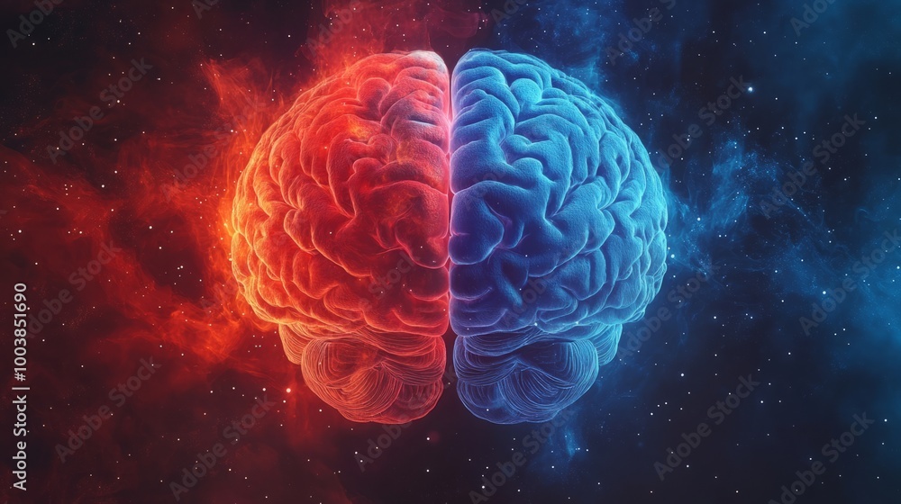 Ultra-Realistic Concept of the Human Brain: Exploring the Creative Right Hemisphere Versus the Logical Left Hemisphere in Education and Science Ultra-Realistic Concept of the Human Brain: Exploring the Creative Right Hemisphere Versus the Logical Left Hemisphere in Education and Science