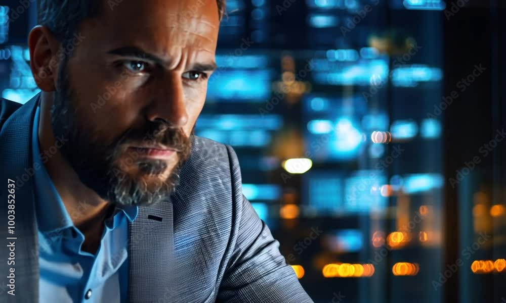A business executive in a corporate environment, working on a tablet and leading their team A business executive in a corporate environment, working on a tablet and leading their team