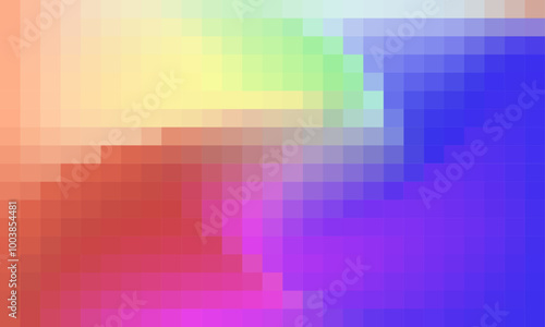 Vector abstract and colorful pixel background