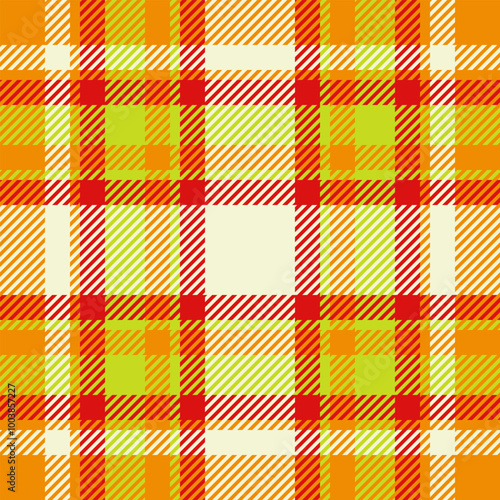 Styled plaid seamless tartan, micro vector fabric background. Warm texture pattern textile check in bright and light colors.