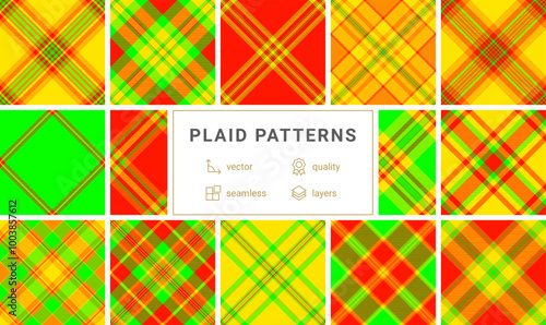 Rustic plaid patterns in earthy tones, perfect for fabric, textile design, and classic linen material, bringing a touch of timeless elegance.