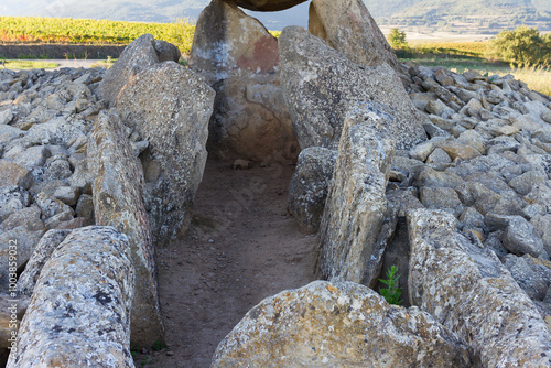 Hechicera dolmen, Elvillar, Alava, Spain photo