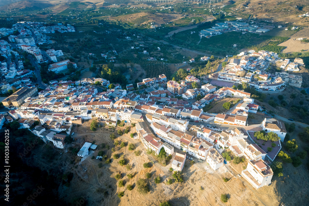 Fototapeta premium View of Alora, Malaga, Andalucia, Spain