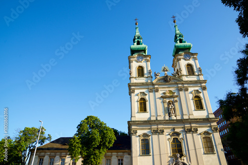 Foto Baroque church of St. Anne in Budapest, Hungary.