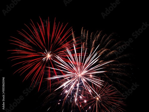 fireworks  light up the sky Abstract colored firework background.