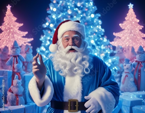 santa claus with christmas 