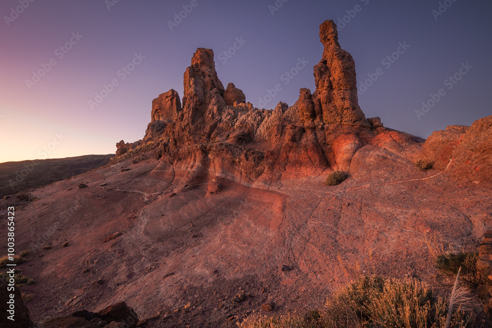 La Ruleta Vista Point with a spectacular views of Teide volcano. This is easy access place to see this mountain.