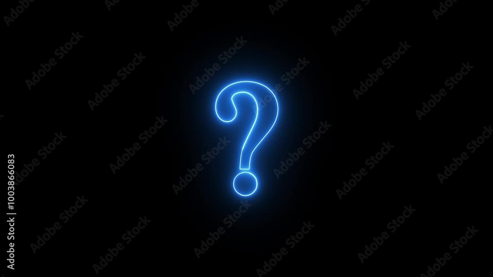 Neon glowing question mark. problem sign. Neon glowing question mark. problem sign.