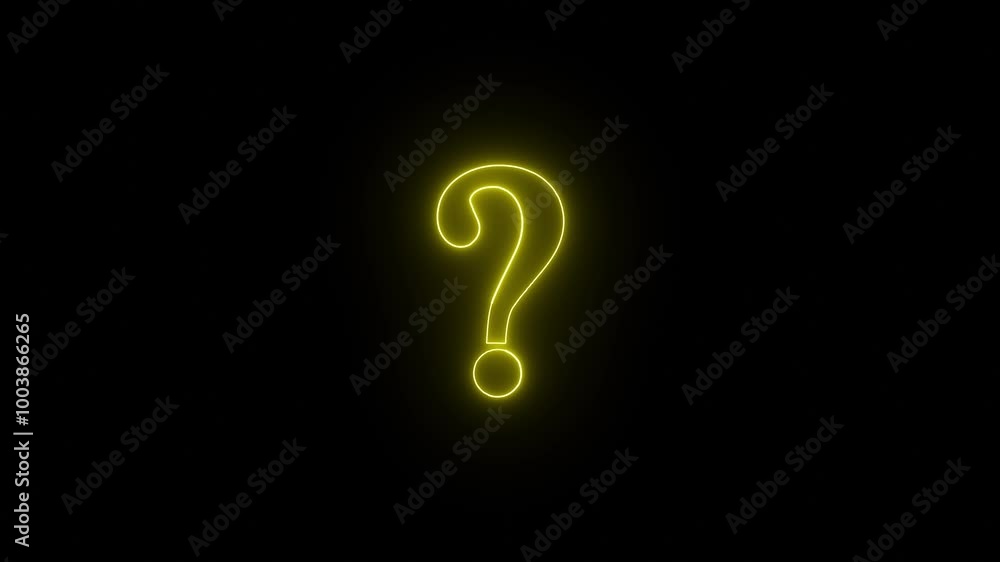 Neon glowing question mark. problem sign. Neon glowing question mark. problem sign.