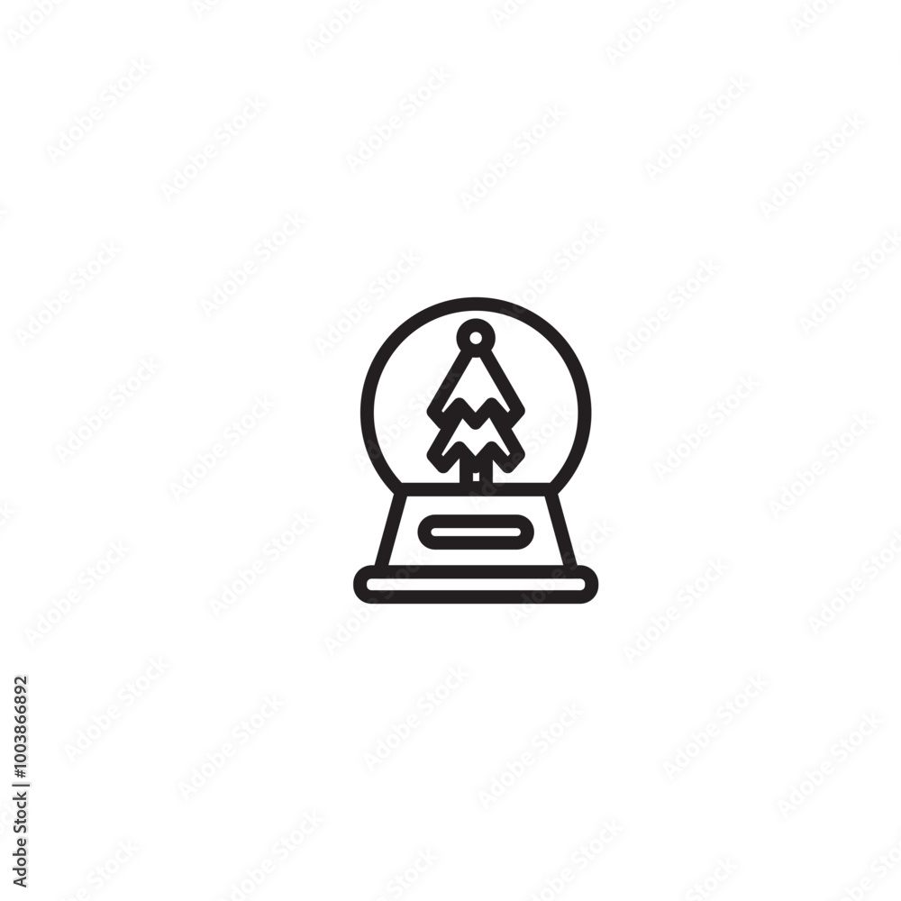 Snowman line icon. Happy snow winter figure with hat and scarf. Editable icon. Snowman line icon. Happy snow winter figure with hat and scarf. Editable icon.