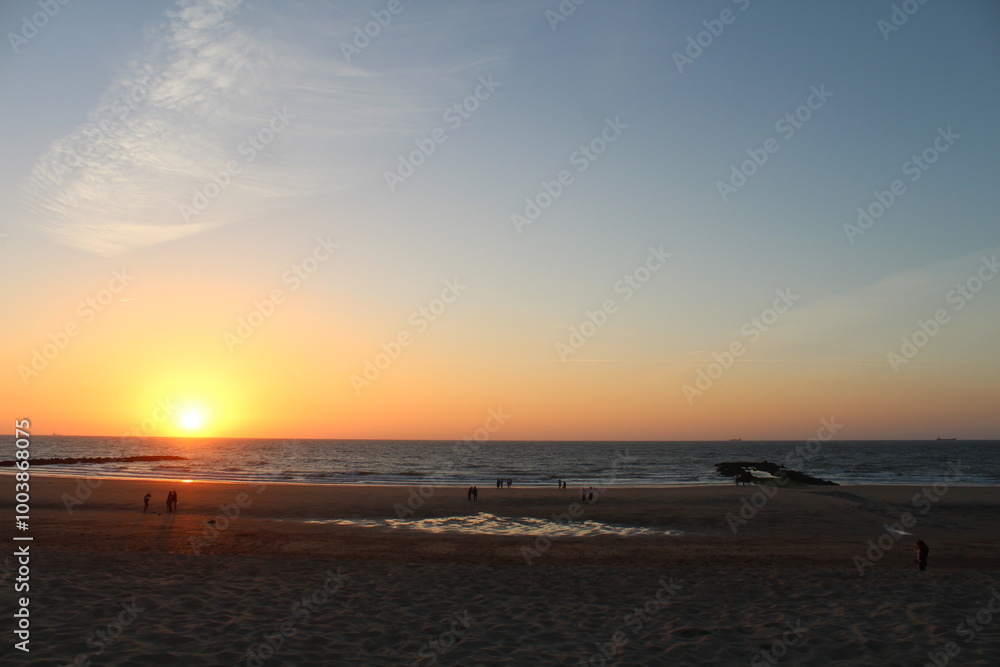 sunset on the beach sunset on the beach
