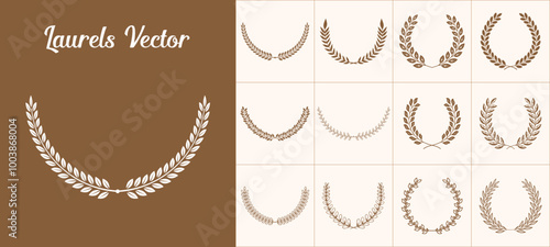 wedding wreaths elements and branches with leaves. swirls, twigs and flower ornaments. herbs, flowers and plant elements. vector design floral laurel wreaths