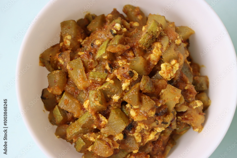 Lauki dahi subji, bottle gourd curry with curd Lauki dahi subji, bottle gourd curry with curd