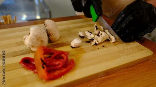 Perfectly Sliced Mushrooms: A Flavorful Addition to Any Dish photo