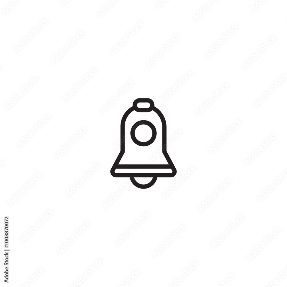 Christmas bell flat vector icon. Editable icon. Christmas bell flat vector icon. Editable icon.
