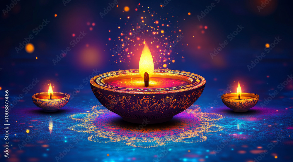 Happy diwali illustration Happy diwali illustration