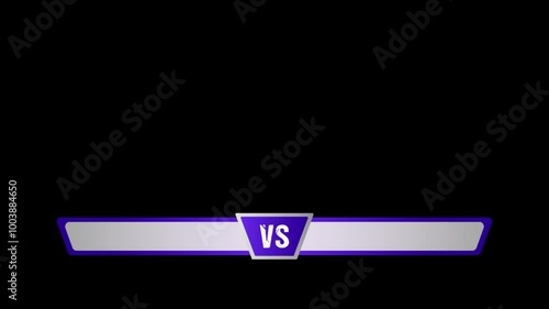 VS Animation for Competition or Show in black background