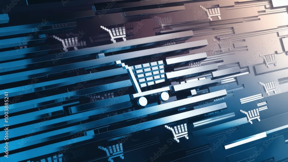 Marketing Concept. E-commerce Background Marketing Concept. E-commerce Background