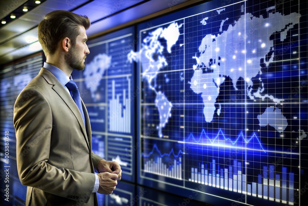 Big Data Analysis Dashboard Hologram