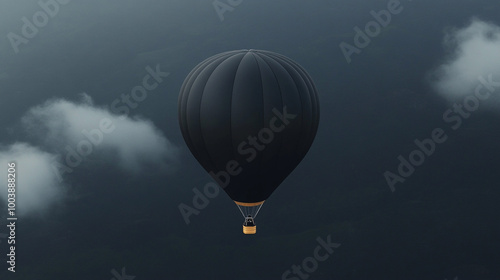 Hot air baloon in then sky