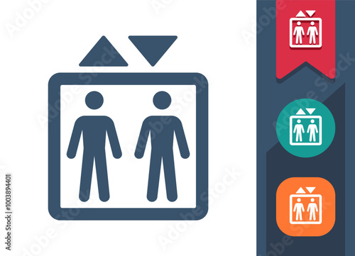 Elevator, Lift Symbol Icon