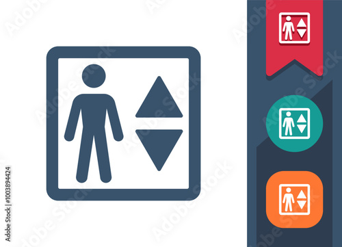 Elevator, Lift Symbol Icon