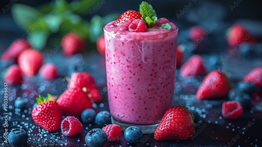 strawberry and blueberry smoothie strawberry and blueberry smoothie