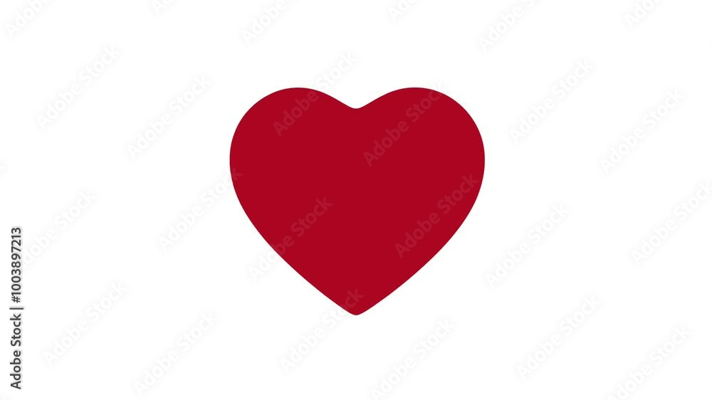 A Finger Tapping a Blank White Background Causing a Red Heart Icon to Appear A Finger Tapping a Blank White Background Causing a Red Heart Icon to Appear