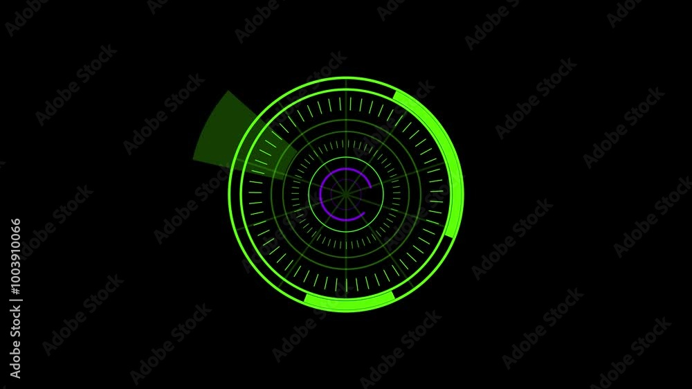 Circle hud elements on a black background. Circle hud elements on a black background.