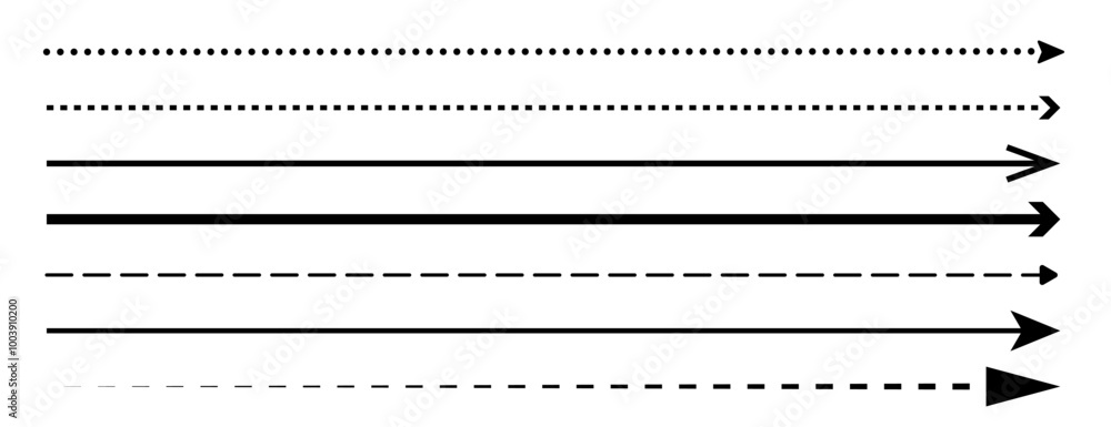 © Anastasiia - Set of long straight vector arrows © Anastasiia - Set of long straight vector arrows