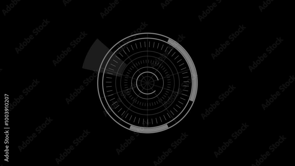 Circle hud elements on a black background. Circle hud elements on a black background.