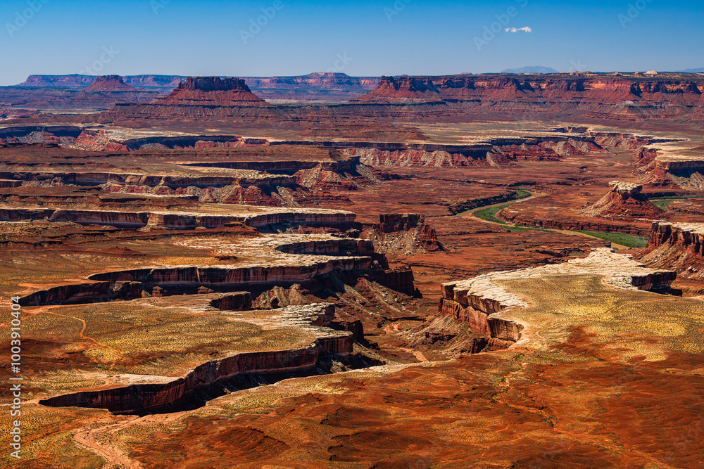 The Green River Overlook in Canyonlands National Park Utah USA.