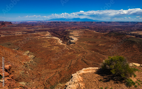 The Buck Canyon Overlook in the Island in the sky district of Canyonlands National Park Utah USA.