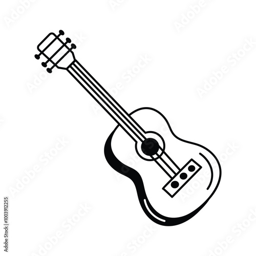 Entertain your party with our guitar icon design