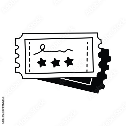 Event ticket icon for concerts and admissions