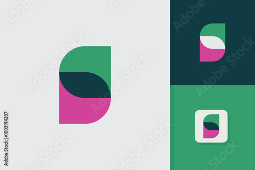 letter s overlap logo design vector template