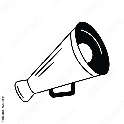 For public speaking use this bold megaphone icon