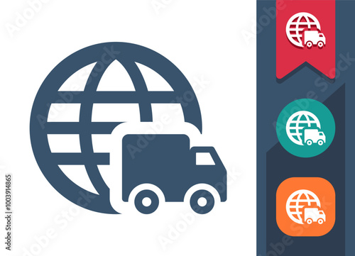 Global Delivery, Transportation Icon