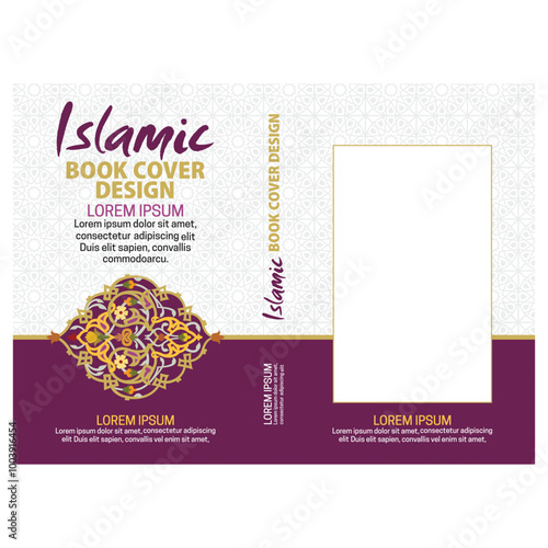 Islamic book cover design and frames borders