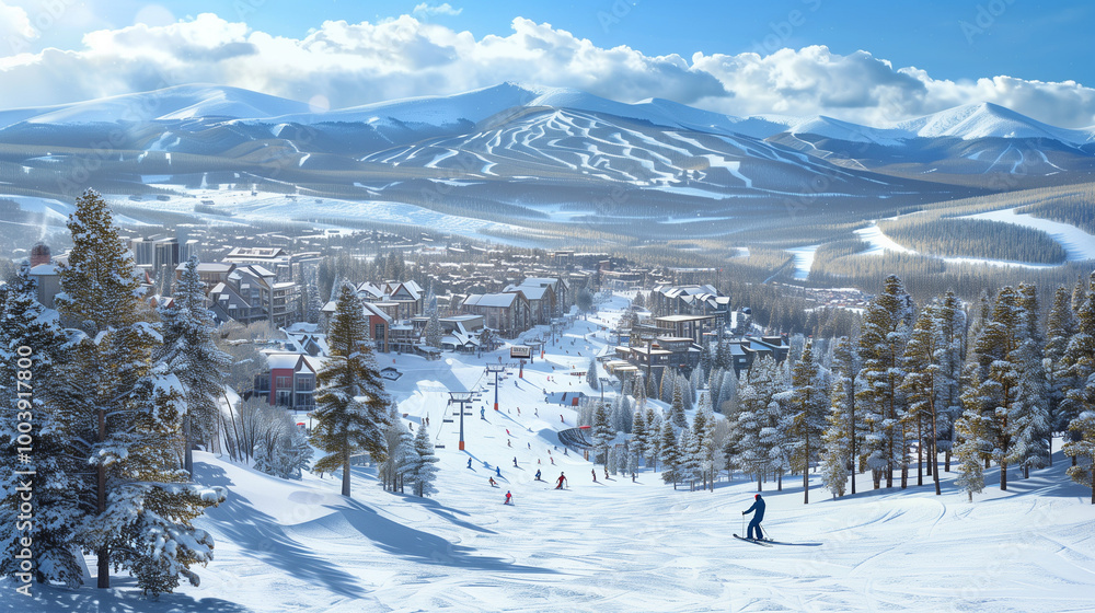 Fototapeta premium art mountains