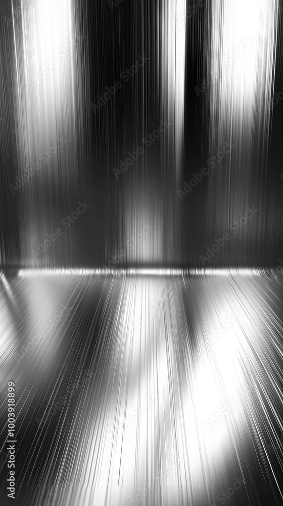 Obraz premium abstract metallic surface with vertical lines