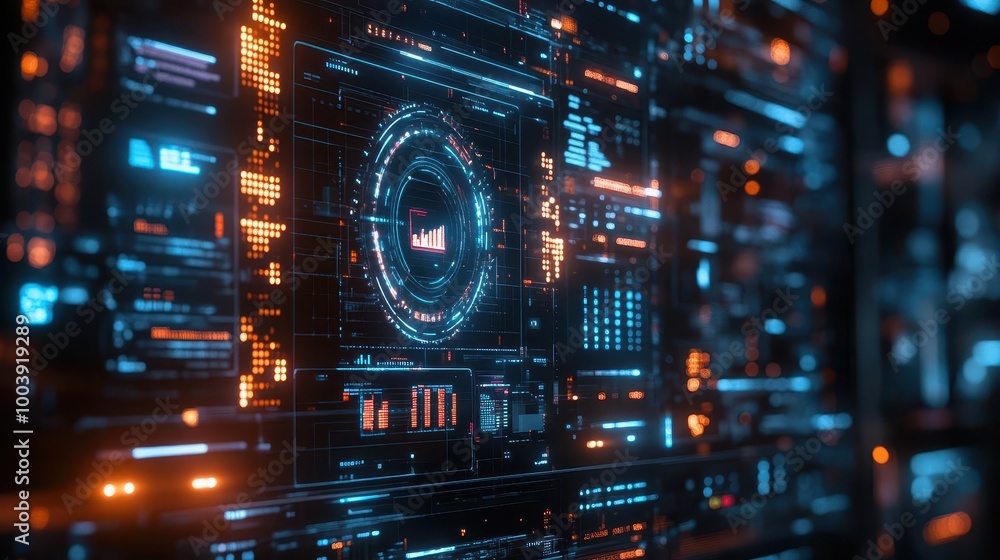 Market research with glowing digital data analysis and holographic marketing tools Futuristic Hologram High Detail Market research with glowing digital data analysis and holographic marketing tools Futuristic Hologram High Detail