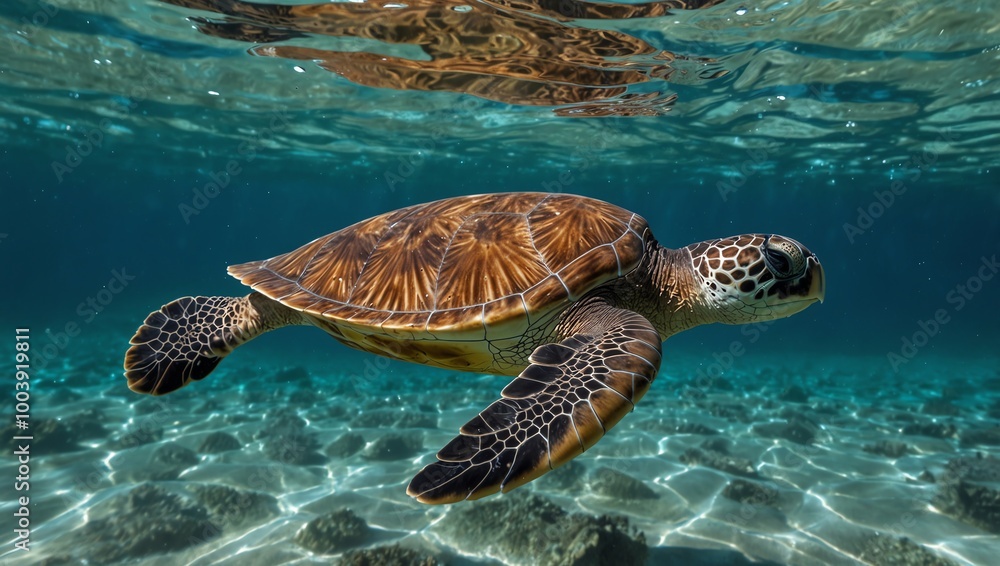 Fototapeta premium green sea turtle