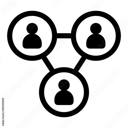 Network icon - Outline style