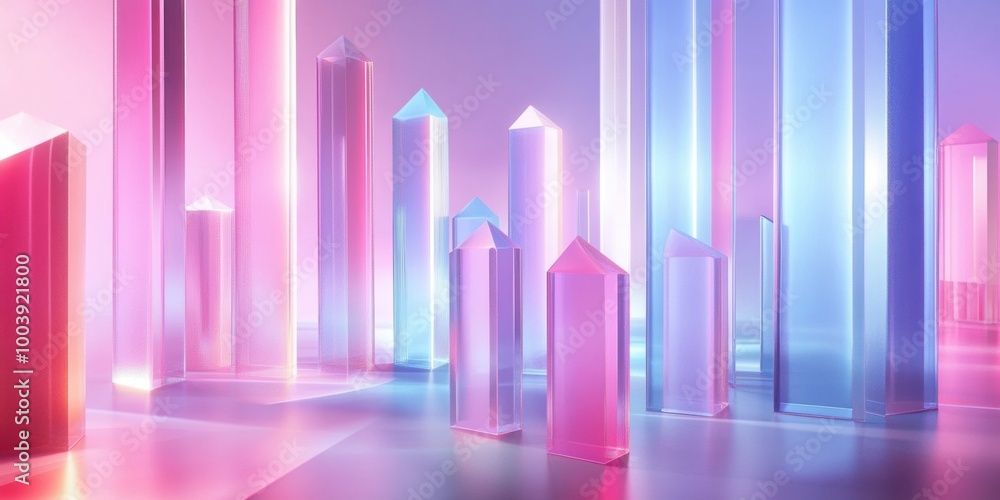 a futuristic city with pink and blue lights a futuristic city with pink and blue lights
